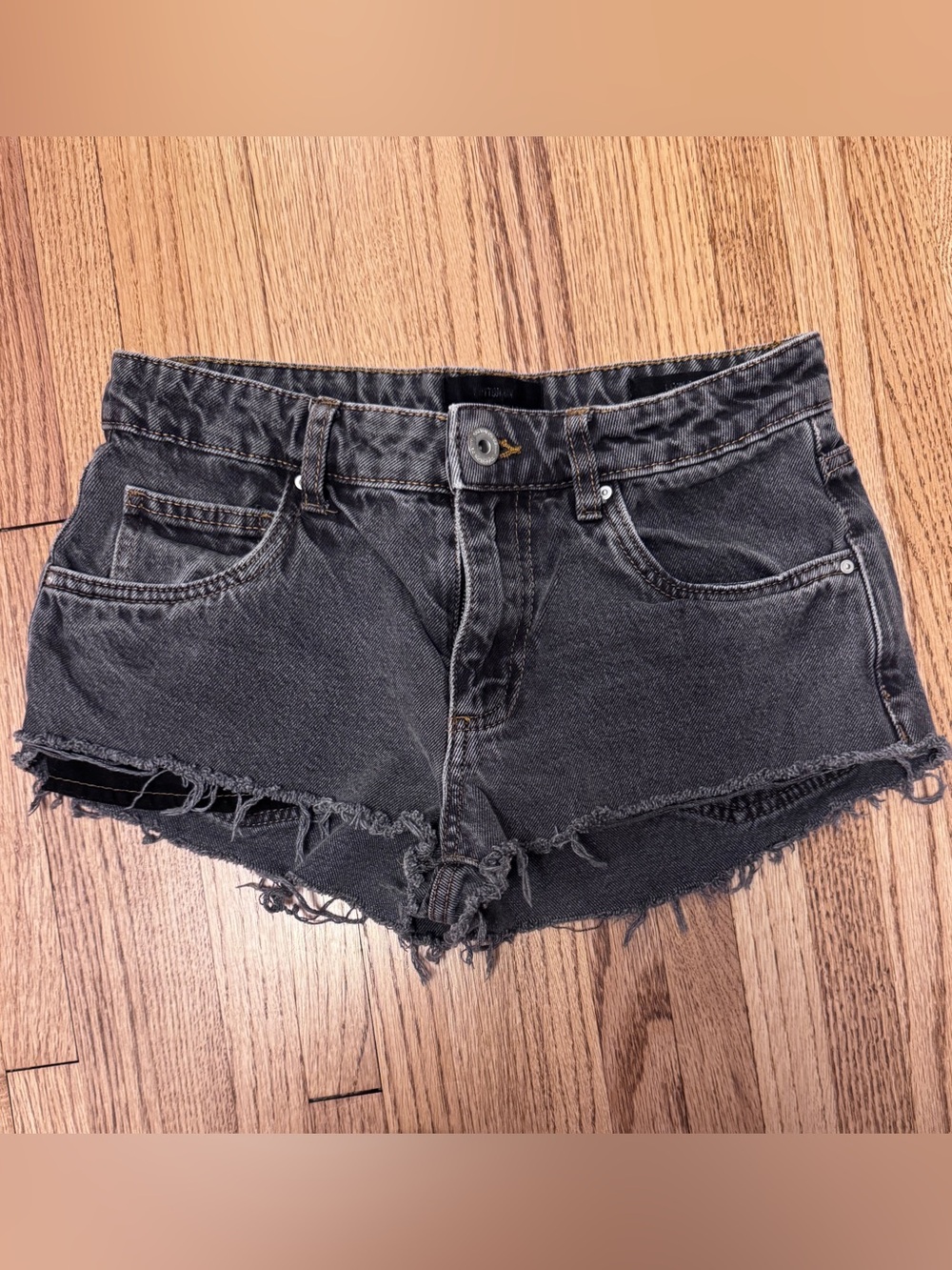 Cotton On Black Denim Cutoff Shorts